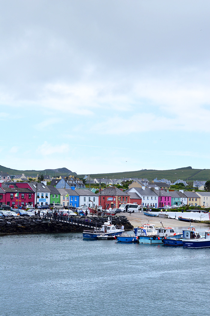 Little colored houses in Portmagee, Ireland // Nattie on the Road