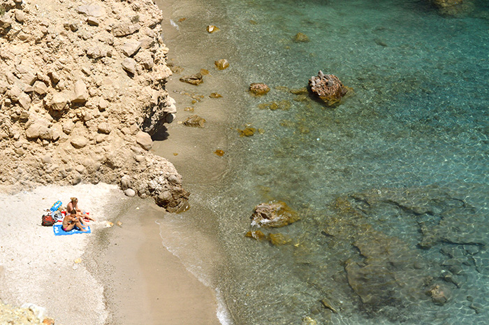 Tsigrado Beach, Milos Greece // Nattie on the Road