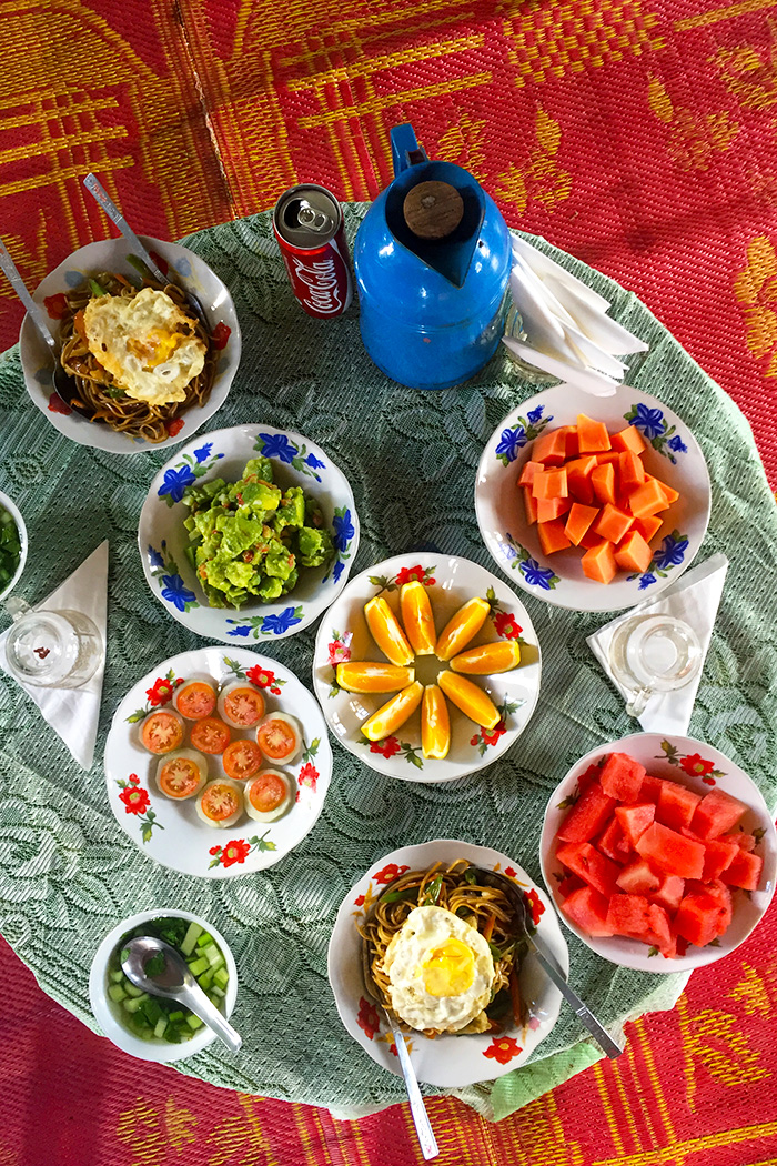 fruits and veggies for lunch