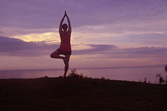 sunset yoga