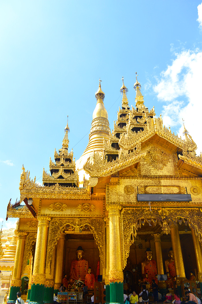 Gold temple in Myanmar