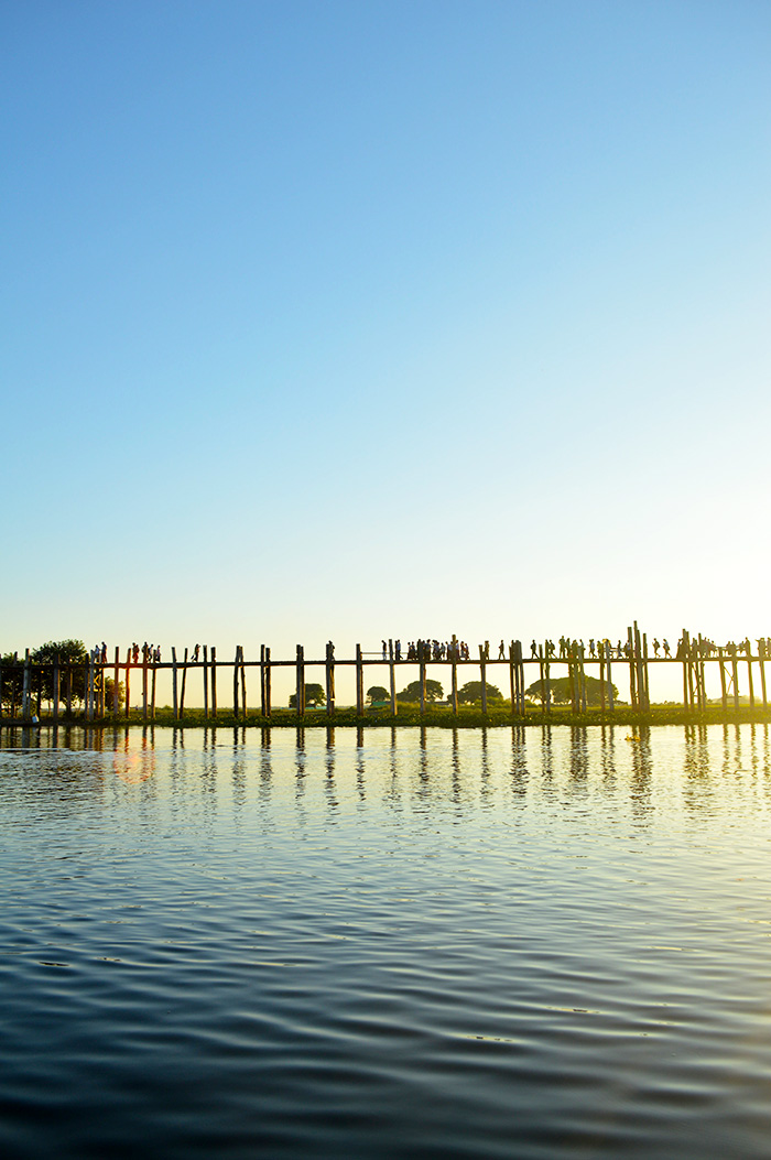 U Bein Bridge outside of Mandalay Myanmar