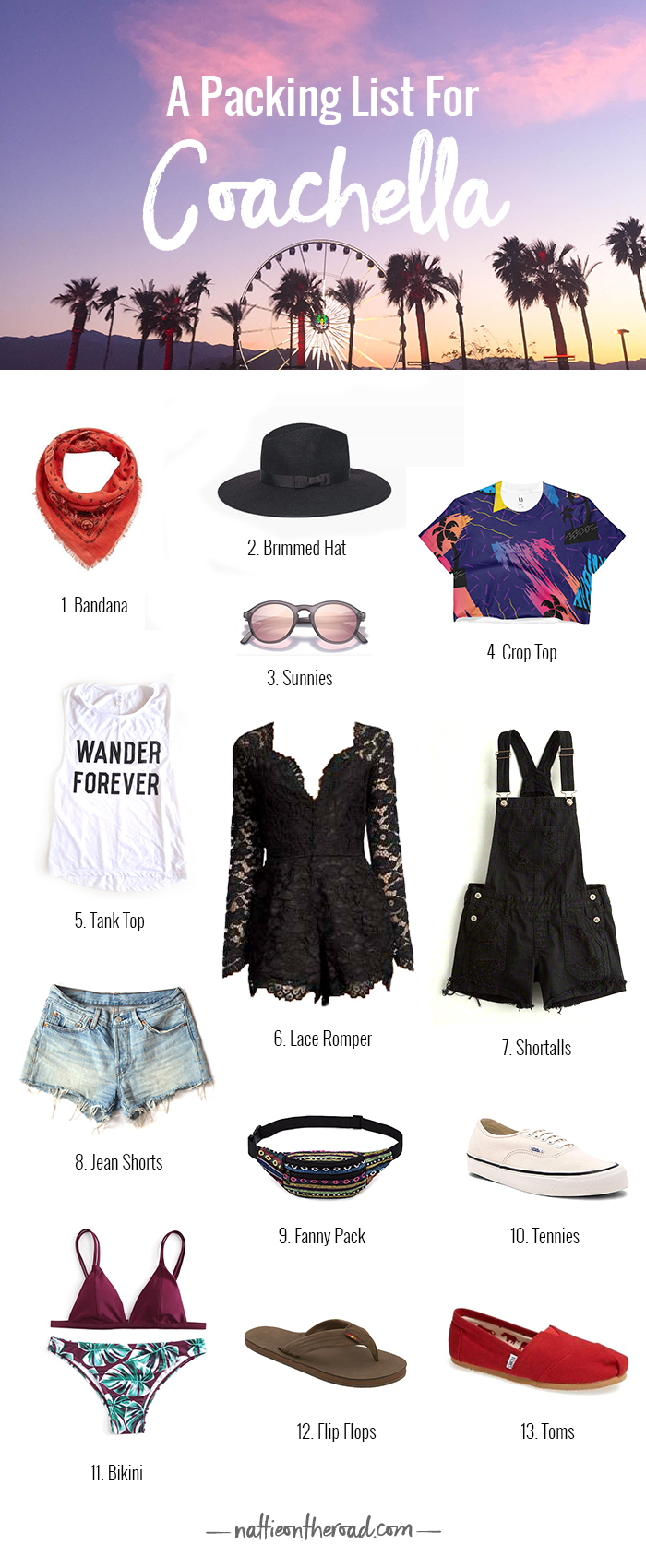 Coachella Packing List