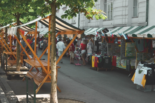 Outdoor markets in Ljubljana