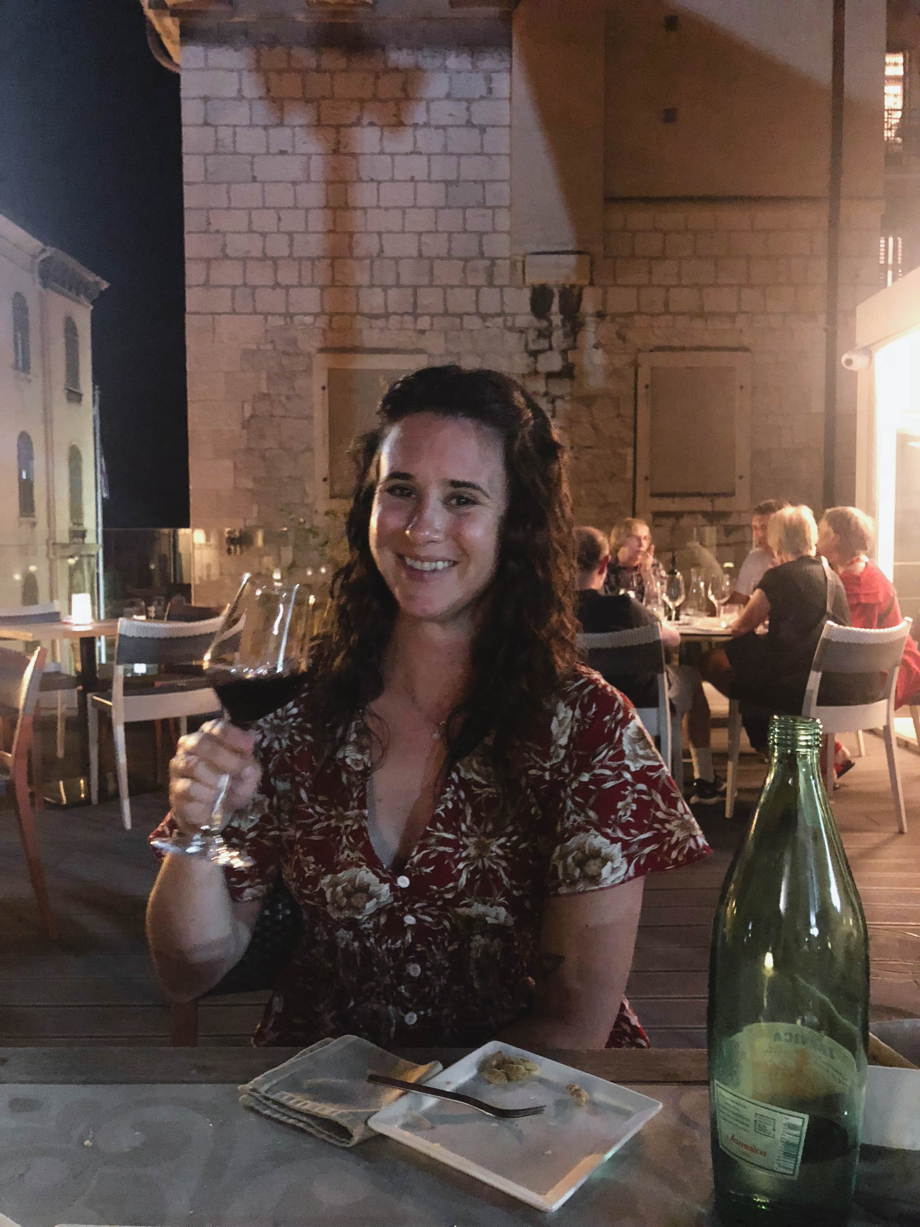 Wine, cheese, and charcuterie in Split Croatia