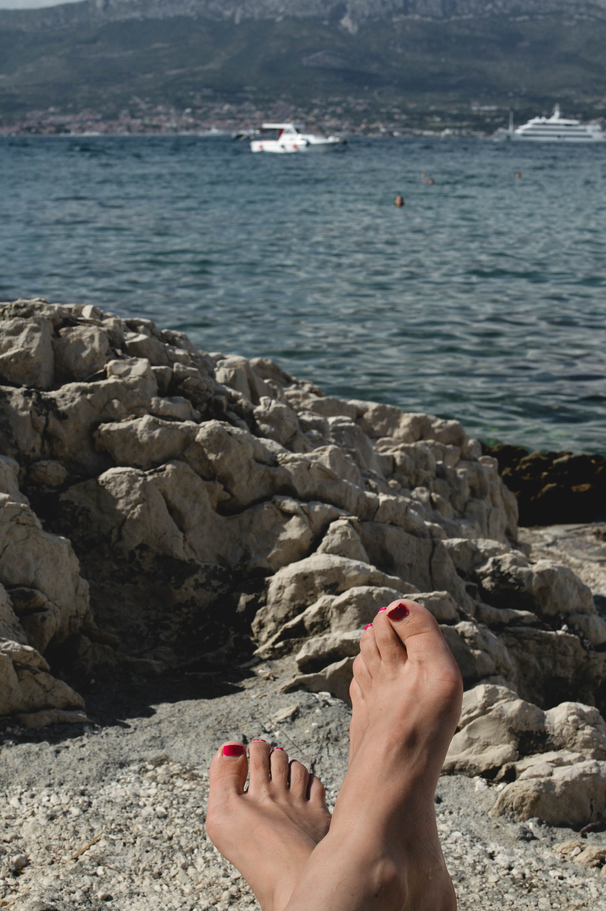 Beach day in Split Croatia