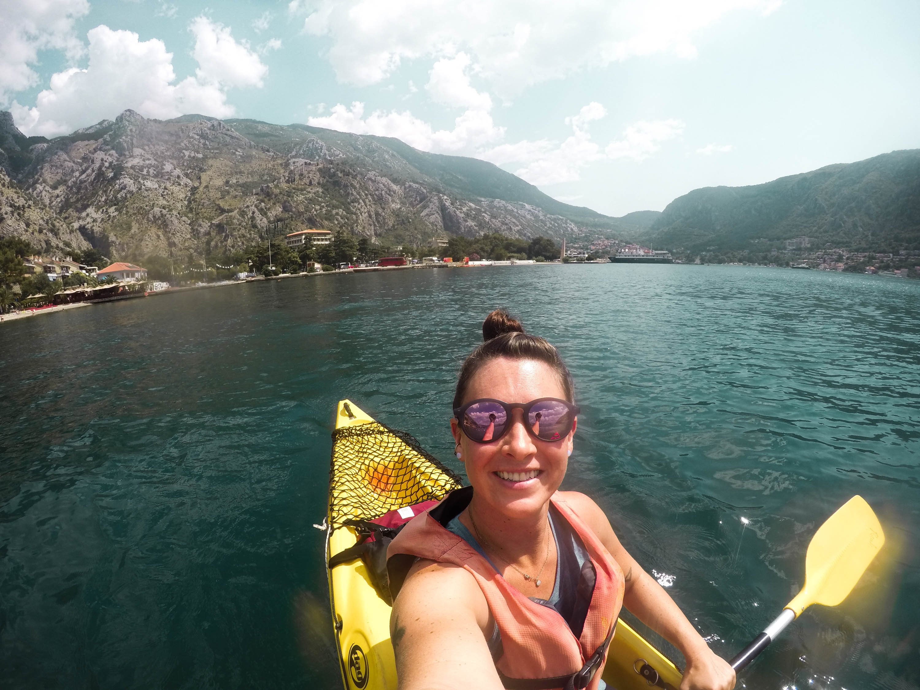 Kayaking on Kotor Bay