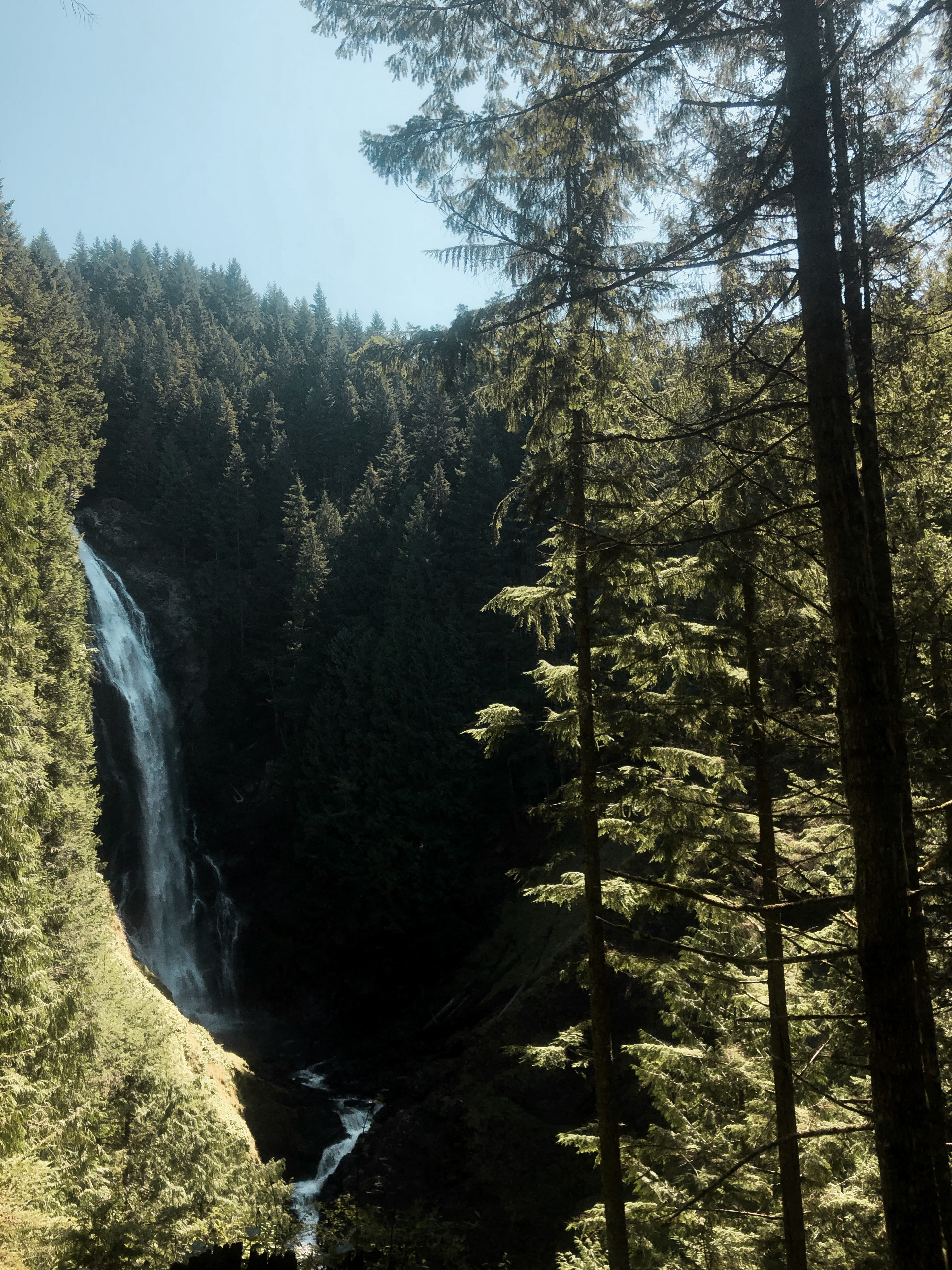 hiking on a girls trip to Seattle