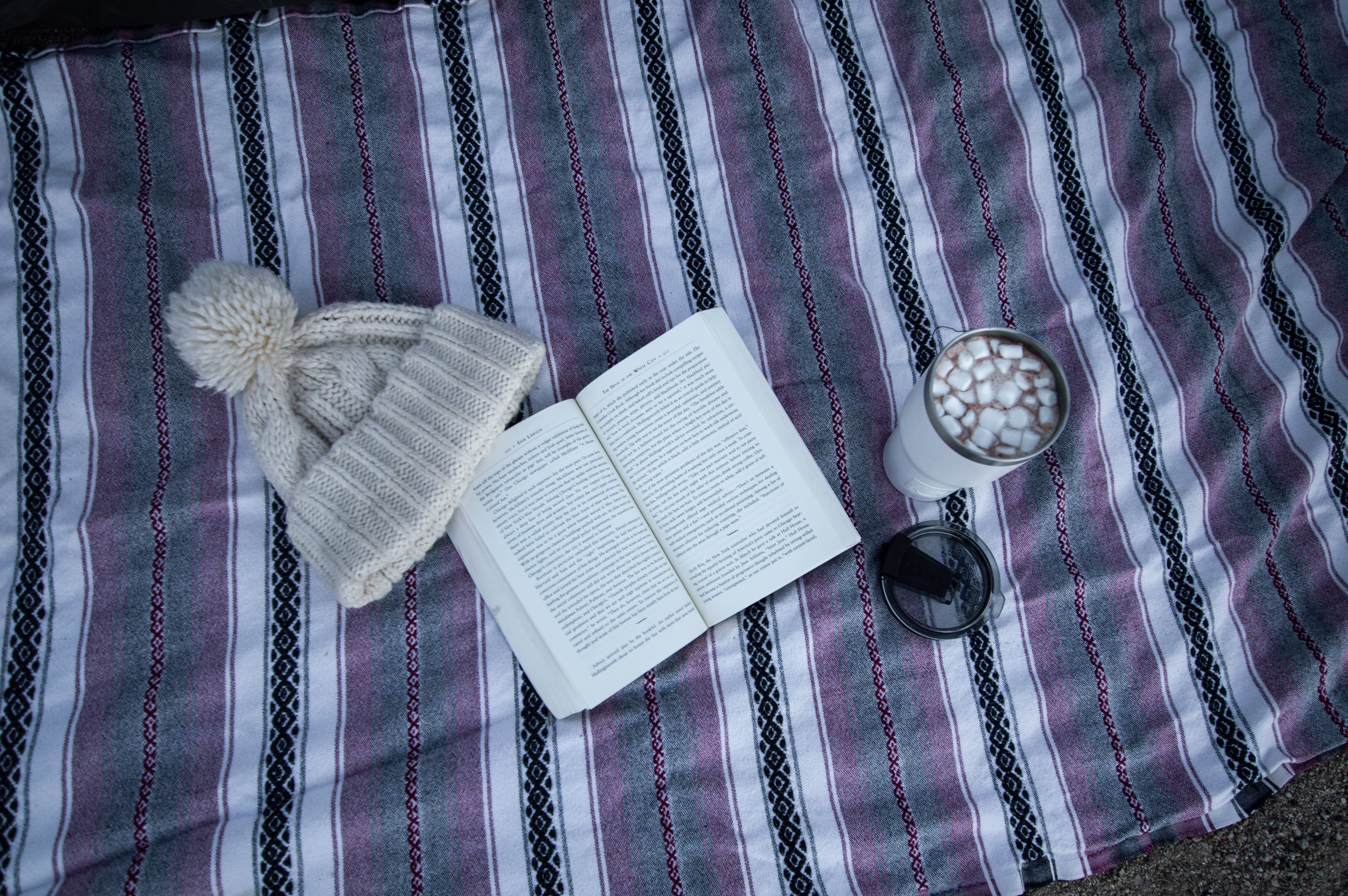 hot chocolate and a good book