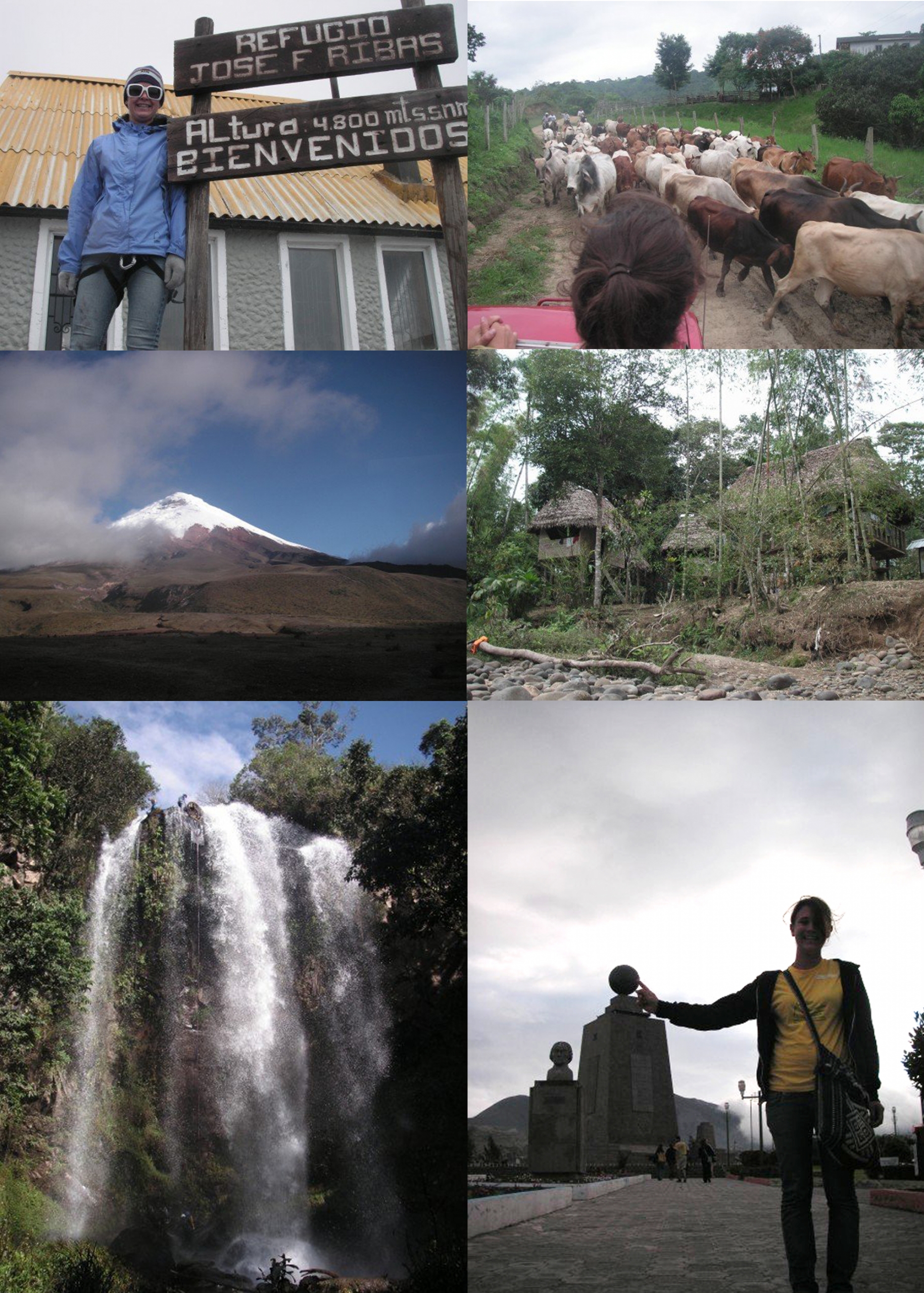 Photo composition of Ecuador