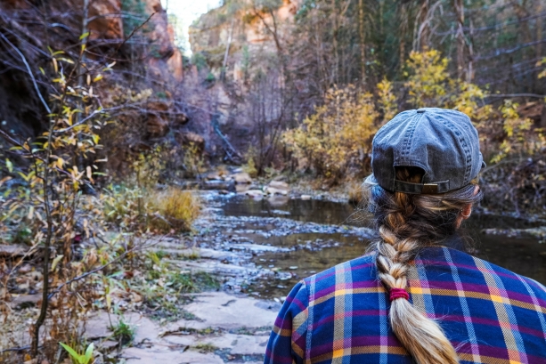 enjoying the view of Oak Creek